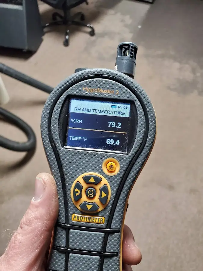 Moisture meter humidity assessment for Mold Remediation & Removal in Bentonville