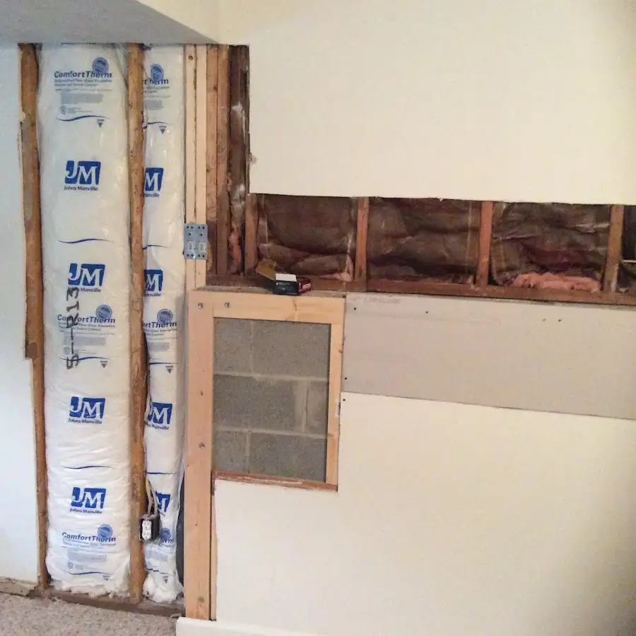 Wall insulation replacement during Contents Cleaning & Restoration in Bentonville